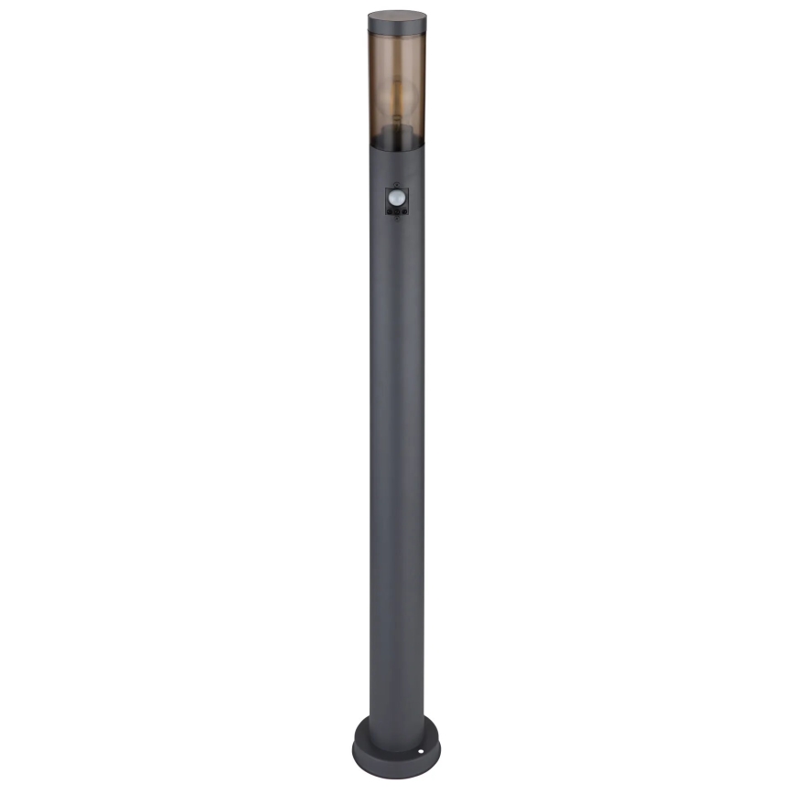 Globo - Lampa med sensor för utomhusbruk 1xE27/15W/230V IP44 110 cm svart