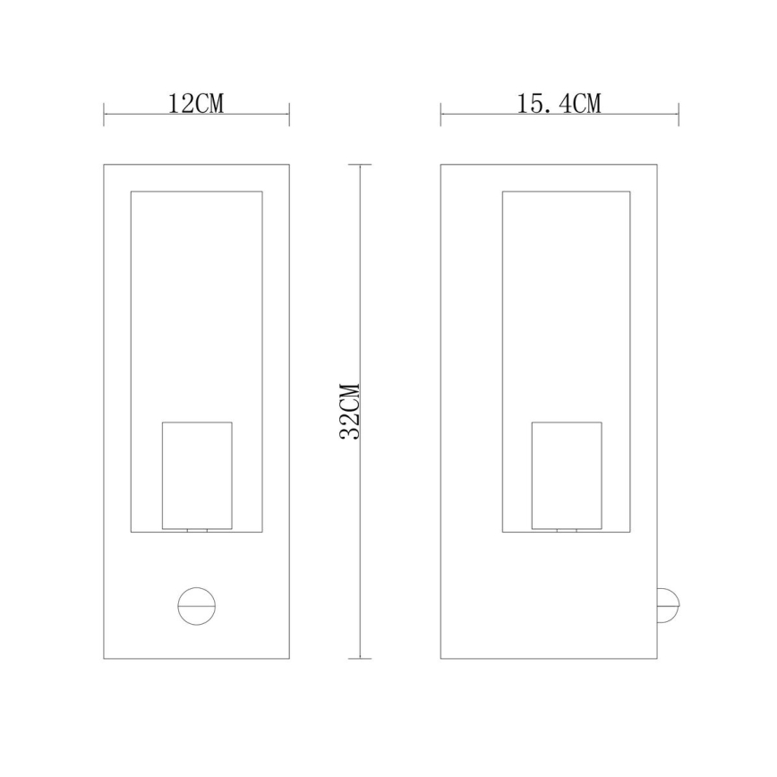 Globo vägglampa med sensor 1xE27/60W/230V IP44