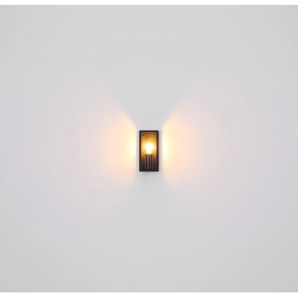 Globo - Vägglampa för utomhusbruk 1xE27/60W/230V IP44 svart