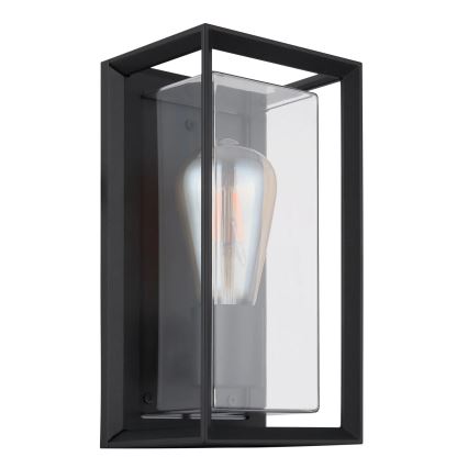 Globo - Vägglampa för utomhusbruk 1xE27/60W/230V IP44 svart