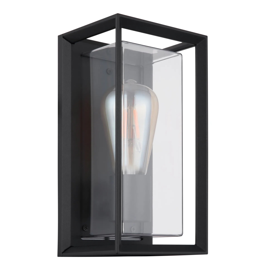 Globo - Vägglampa för utomhusbruk 1xE27/60W/230V IP44 svart