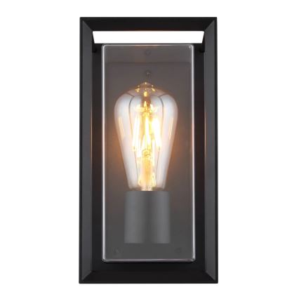 Globo - Vägglampa för utomhusbruk 1xE27/60W/230V IP44 svart