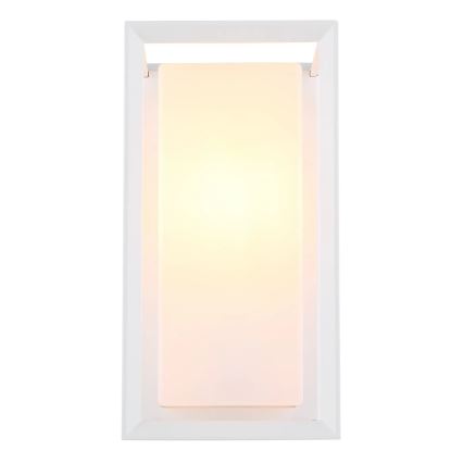 Globo - Vägglampa för utomhusbruk 1xE27/60W/230V IP44 vit