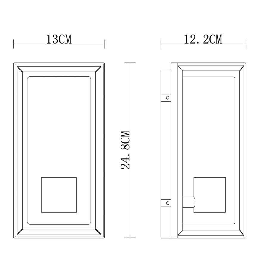 Globo - Vägglampa för utomhusbruk 1xE27/60W/230V IP44 vit