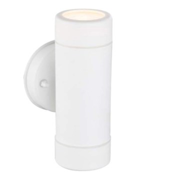 GLOBO 32004-2 - LED Utomhus Väggbelysning COTOPA 2xGU10/4W/230V vit