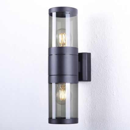 Globo - Vägglampa för utomhusbruk 2xE27/60W/230V IP44