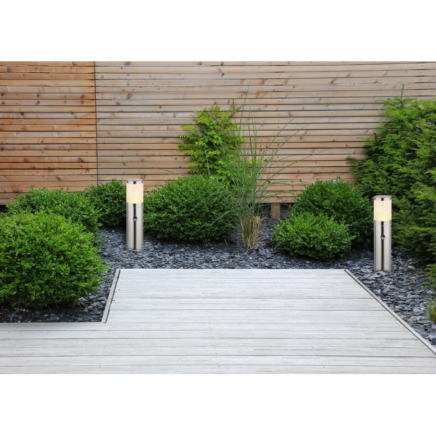 Globo - Lampa med sensor för utomhusbruk 1xE27/60W/230V 50 cm