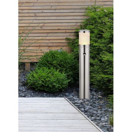 Globo - Lampa med sensor för utomhusbruk 1xE27/60W/230V 80 cm