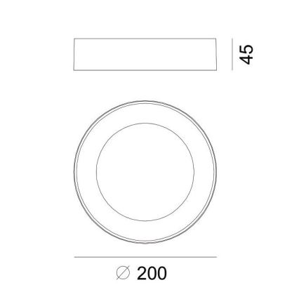 Globo - Utomhus LED taklampa  LED/12W/230V IP54