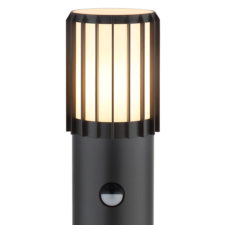 Globo - Utomhuslampa med sensor, 1 x E27-sockel, 15 W/230 V, IP54, 65 cm