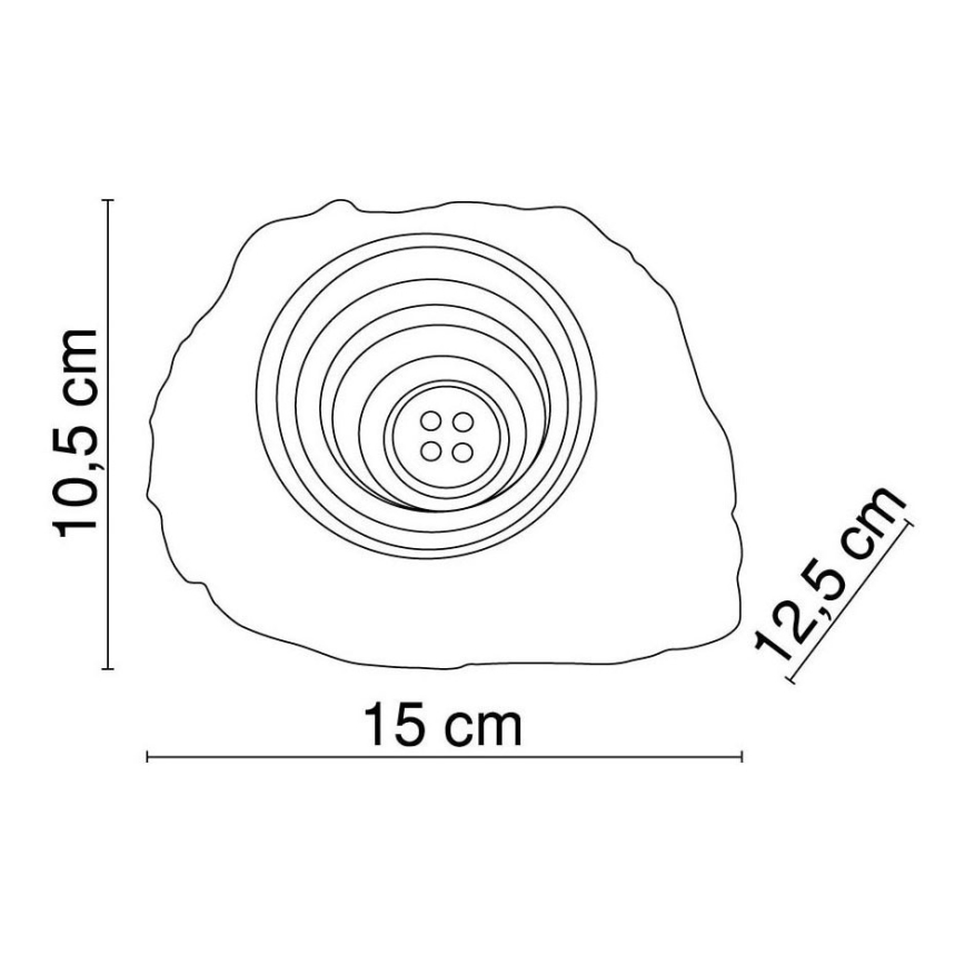 Globo - LED dekorativ solcellslampa 4xLED/0,06W/1,2V IP44 200 mAh