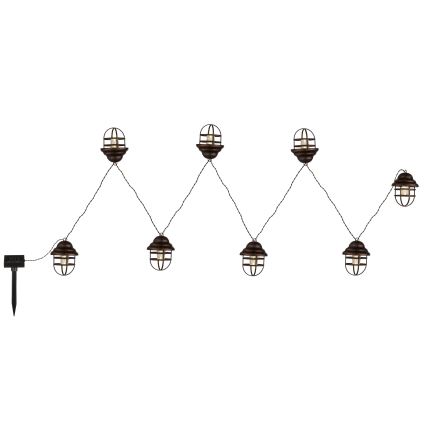 Globo - LED solcellslampa dekorativ 8xLED/3,2V IP44 200 mAh