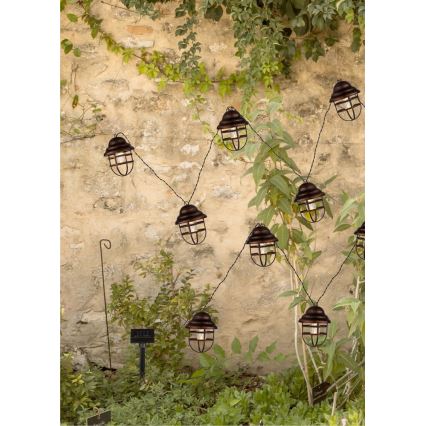 Globo - LED solcellslampa dekorativ 8xLED/3,2V IP44 200 mAh