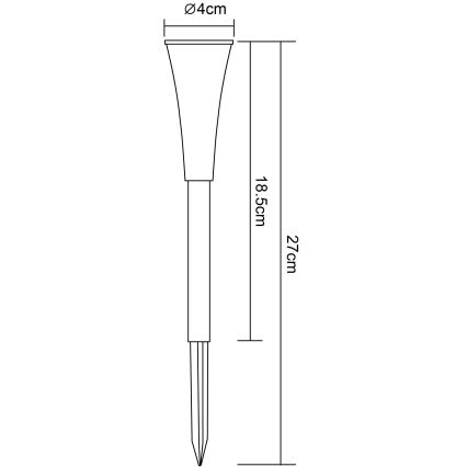 Globo 33079-5 - SET 5x sollampa RGB-LED/0,06W/3,2V