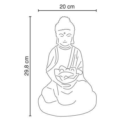 GLOBO - LED Solarlampa LED/0,06W IP44 600 mAh