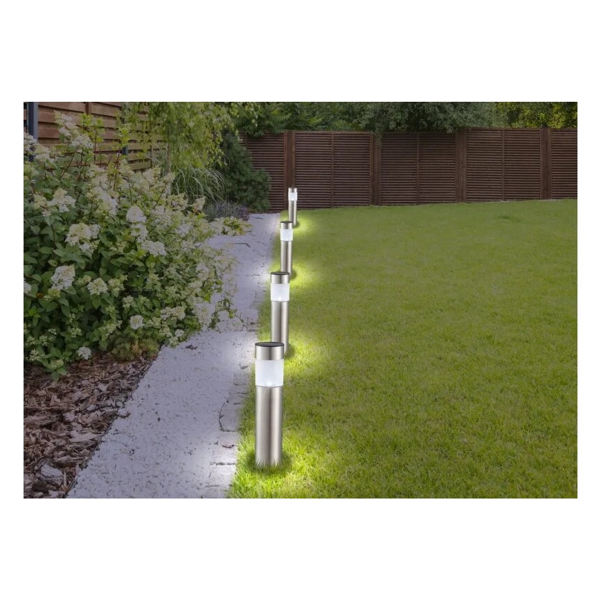 Globo - SET MED 4 LED-solarlampor LED/0,07W/3V IP44 600 mAh