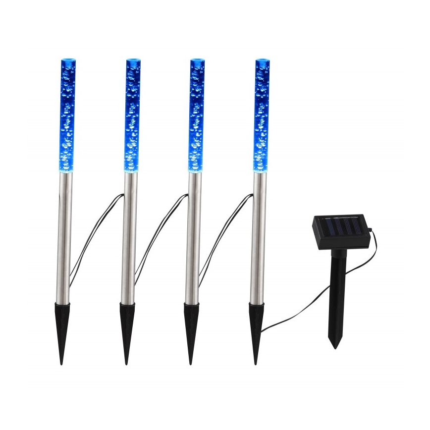 Globo - SET MED 4 LED Solcellslampor 4xLED/0,07W IP44 600 mAh