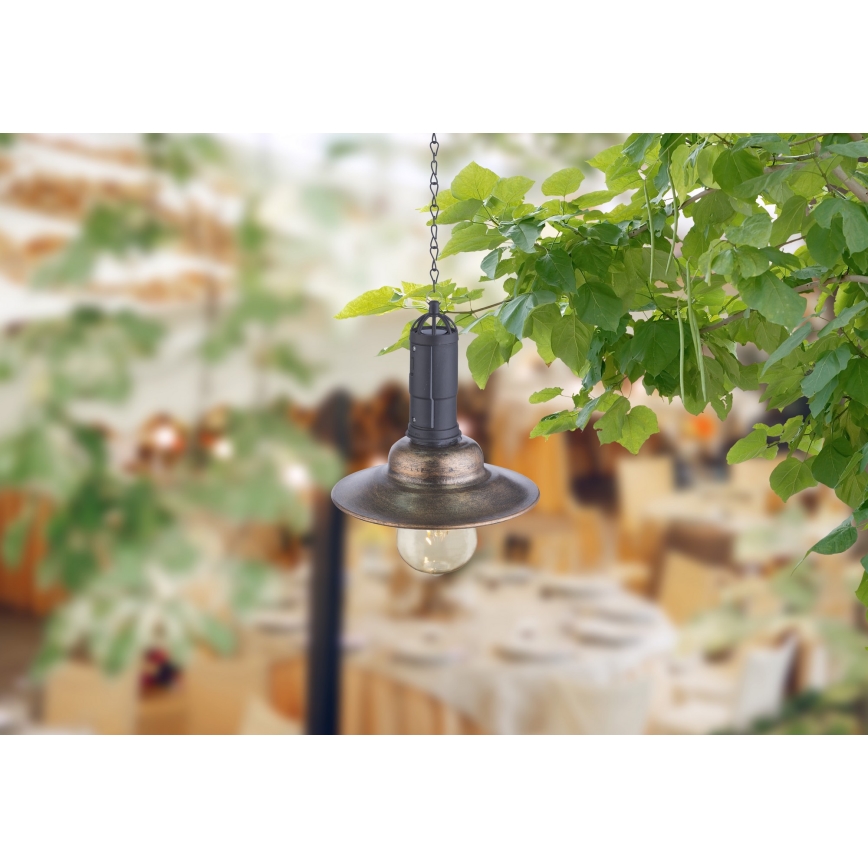 Globo - LED solcellsdriven ljuskrona med kedja LED/0,06W/1,2V IP44 150 mAh