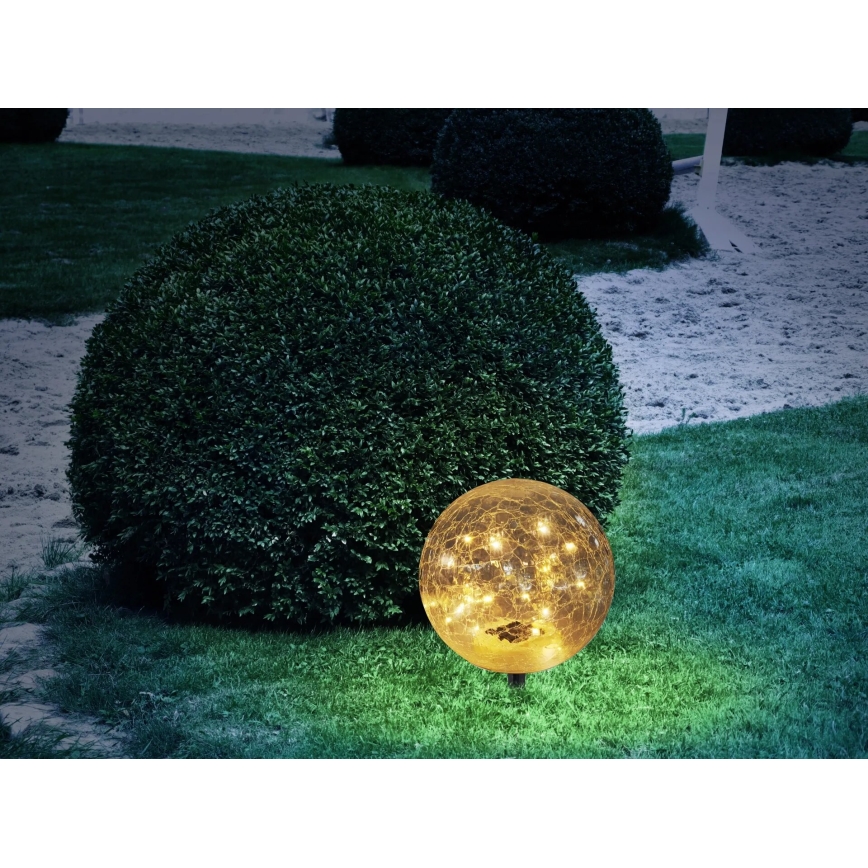 Globo - LED Solarlampa 20xLED/0,06W/3,2V Ø 19,5 cm IP44 600 mAh