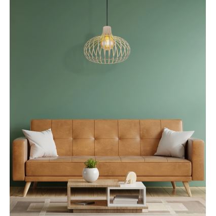 Globo - Pendellampa med vajer 1xE27/40W/230V beige