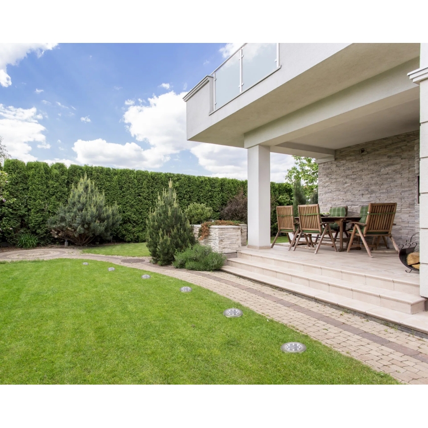 Globo - SET MED 4x LED Solcellslampa LED/0,1W/3V IP44 300 mAh