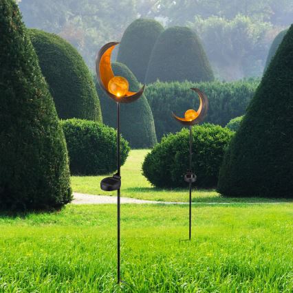 Globo - LED Solcellslampa LED/0,02W/3V 600mAh IP44 brons