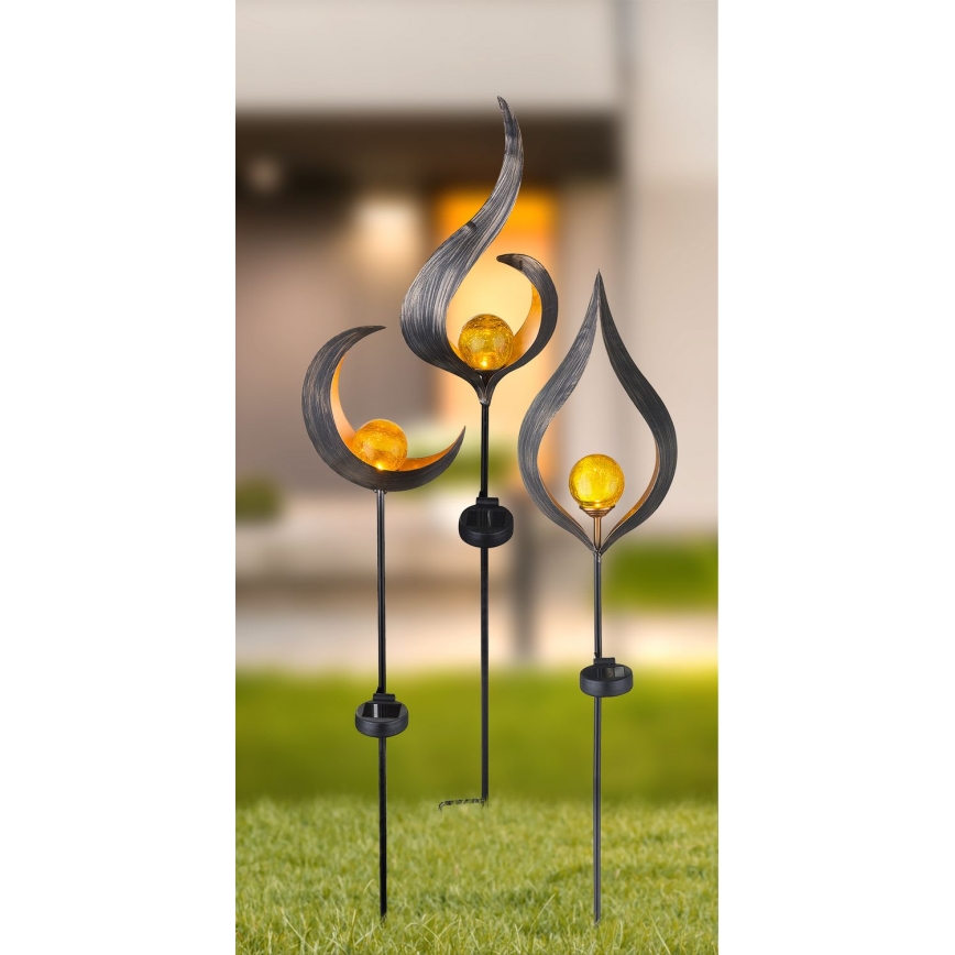 Globo - LED Solcellslampa LED/0,02W/3V 600mAh IP44 brons