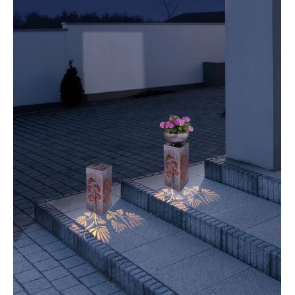 Globo - LED-solcellslampa med blomkruka LED/3V IP44 300 mAh