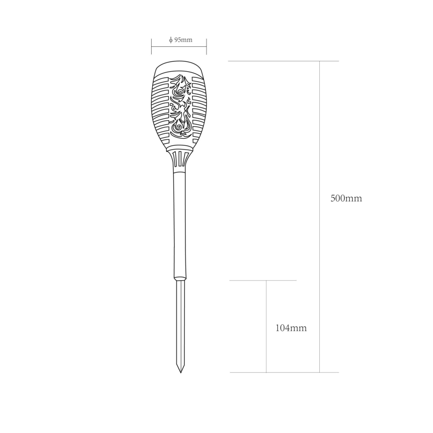 Globo - KIT 2x LED solcellslampa LED/0,1W/3V IP44