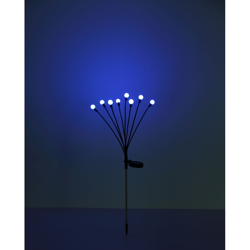 Globo - LED RGB solcellsbelysning 8xLED/0,06W/3,2V IP44