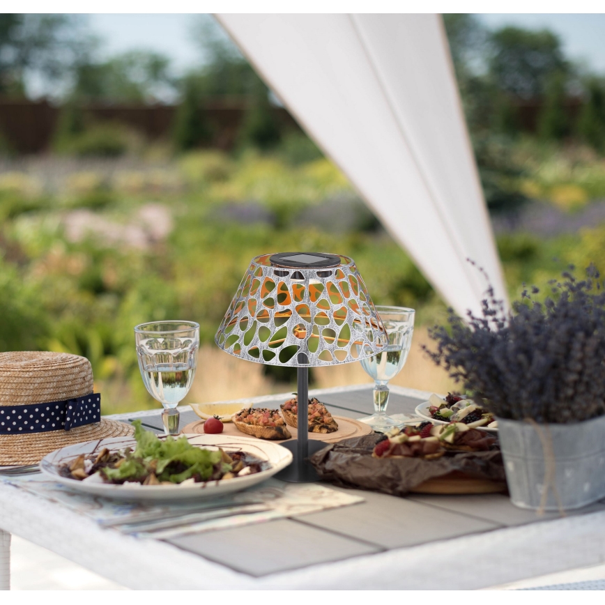 Globo - LED Solcellslampa LED/0,06W/3V 3000K IP44 300 mAh