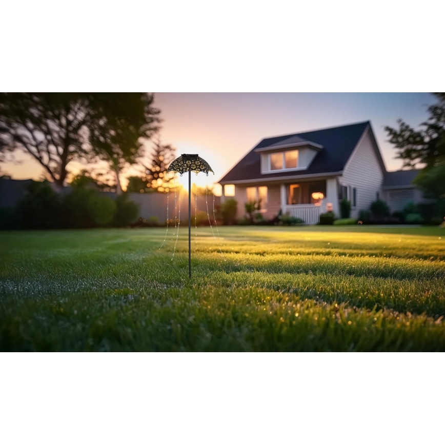 Globo - LED Solcellslampa LED/3V IP44 300 mAh paraply