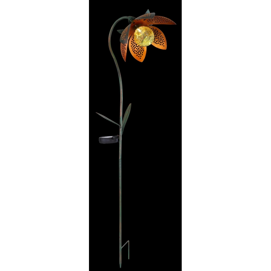 Globo - LED solcellslampa LED/3,2V IP44 200 mAh blomformad