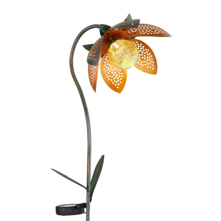 Globo - LED solcellslampa LED/3,2V IP44 200 mAh blomformad