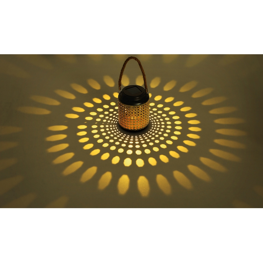 Globo - LED solcellsbelysning LED/0,06W/3V 3000K IP44 bambu