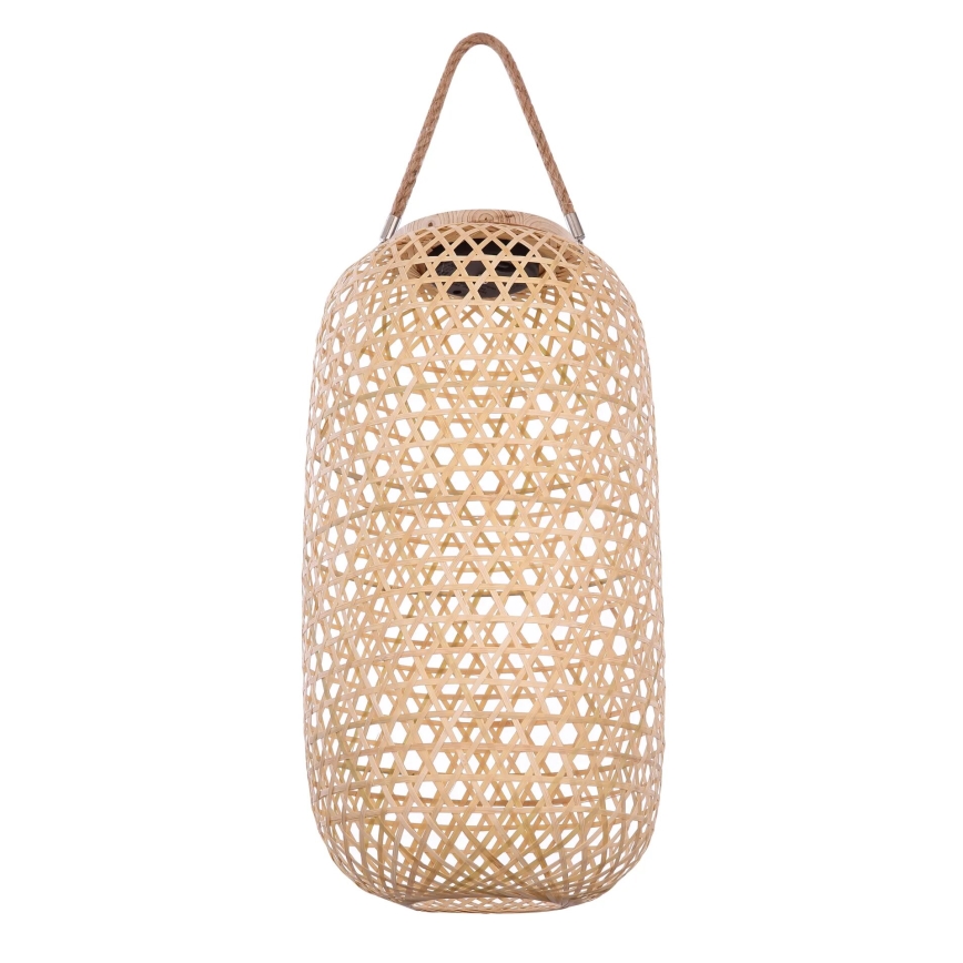 Globo - LED solcellslampa LED/0,06W/3V bambu IP44 600 mAh