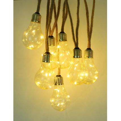 Globo - LED Solcell Dekorativ slinga 50xLED/0,06W/3,2V 570 cm IP44