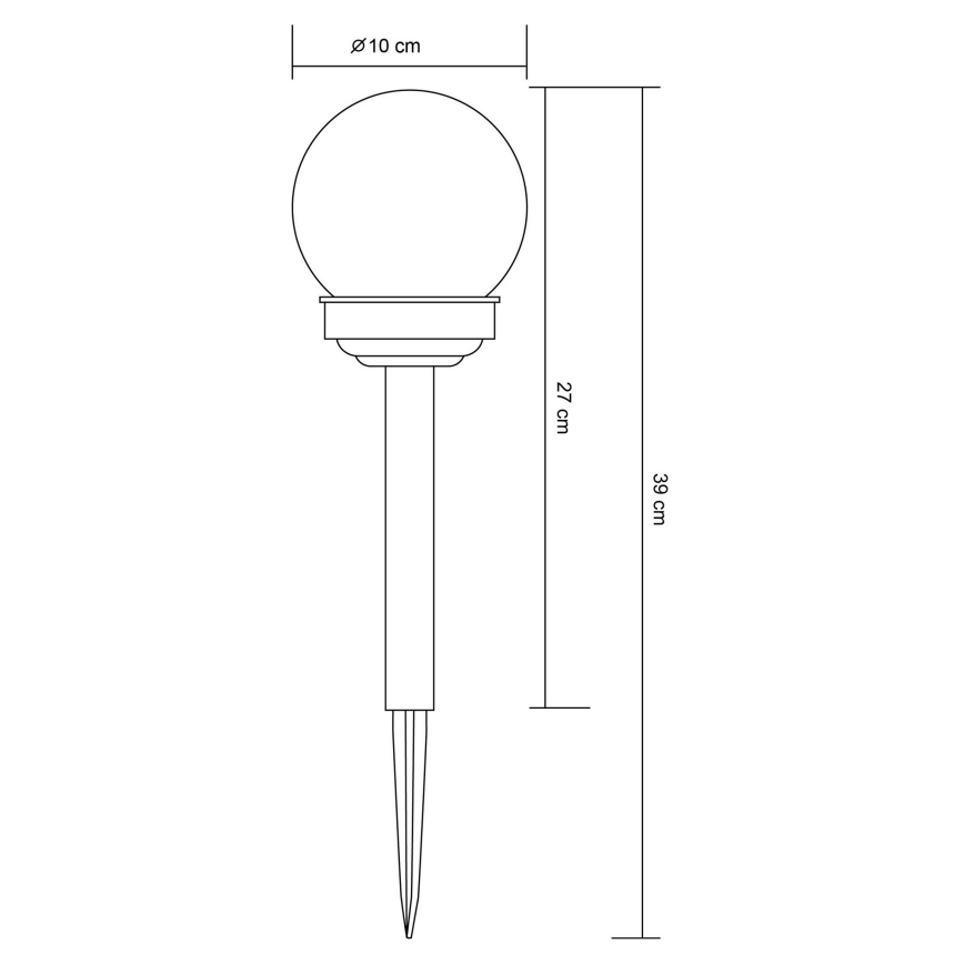 Globo 33699-12 - LED Solarlampa LED/1,2V IP44 100 mAh