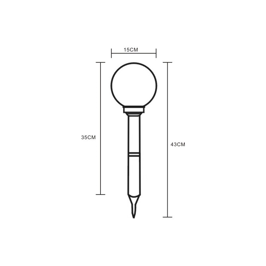 Globo - LED solcellslampa 2xLED/0,06W/1,2V IP44 600 mAh