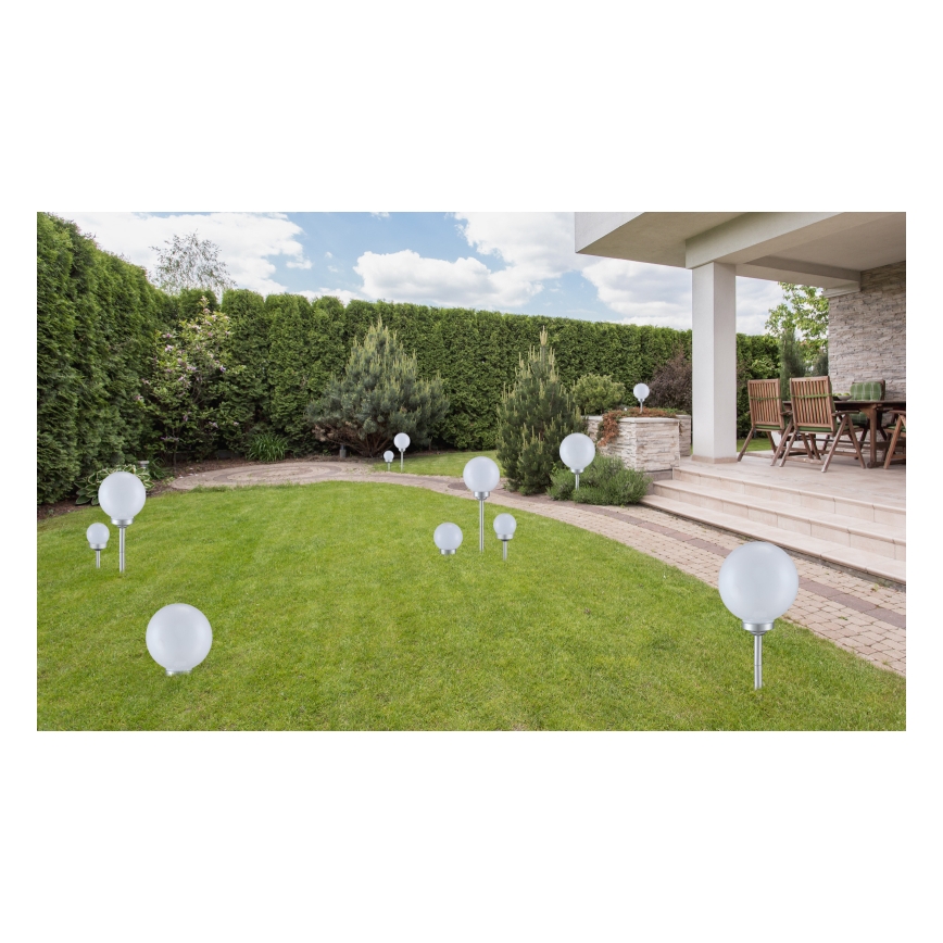 Globo - KIT 3x LED solcellsbelysning LED/0,06W/3V 4000K diameter 10 cm IP44