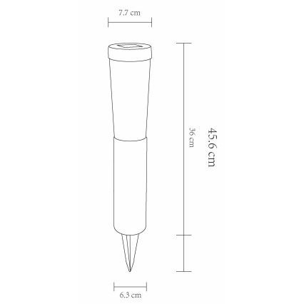 Globo - SET 2x LED Solcellslampa LED/0,1W/3V 6000K IP44 400 mAh