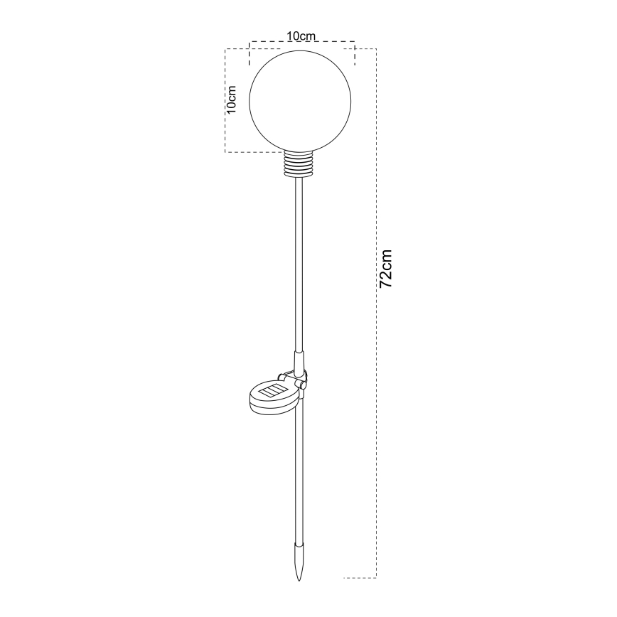 Globo - LED solcellslampa LED/3,2V IP44 600 mAh