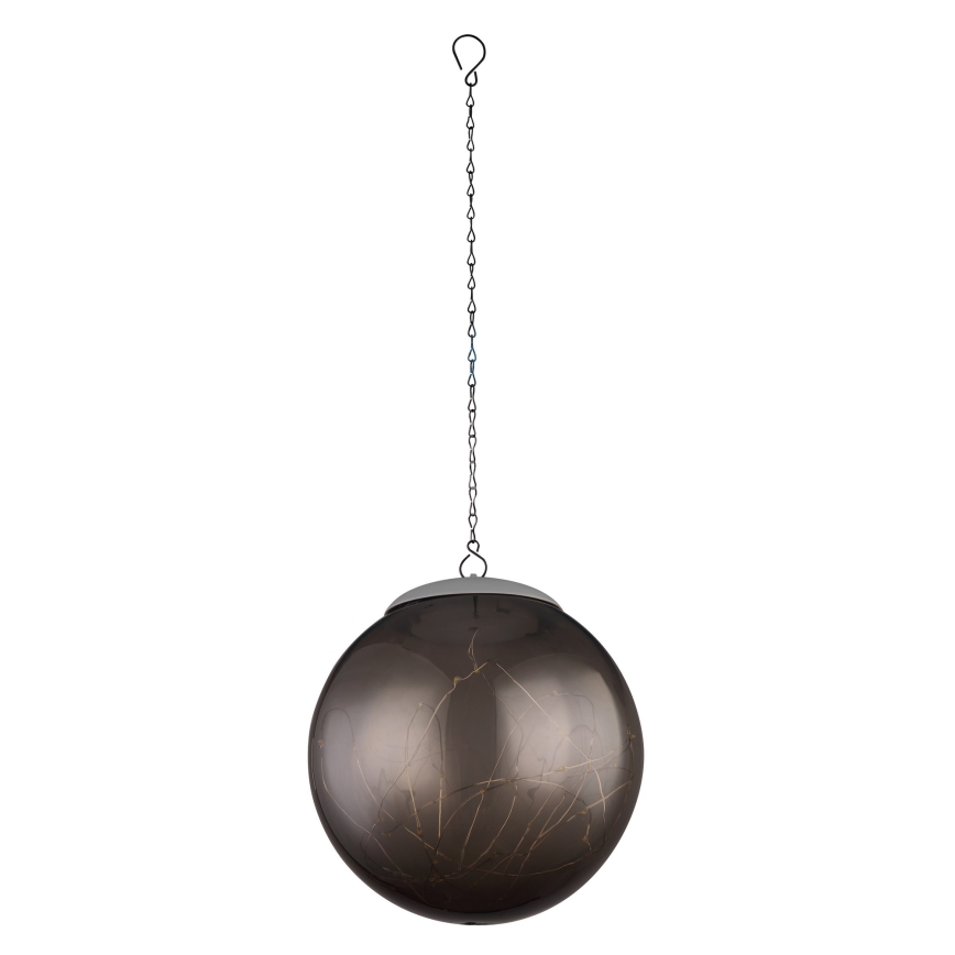 Globo - LED solcellsljuskrona på kedja 30xLED/0,06W/1,2V diameter 20 cm IP44
