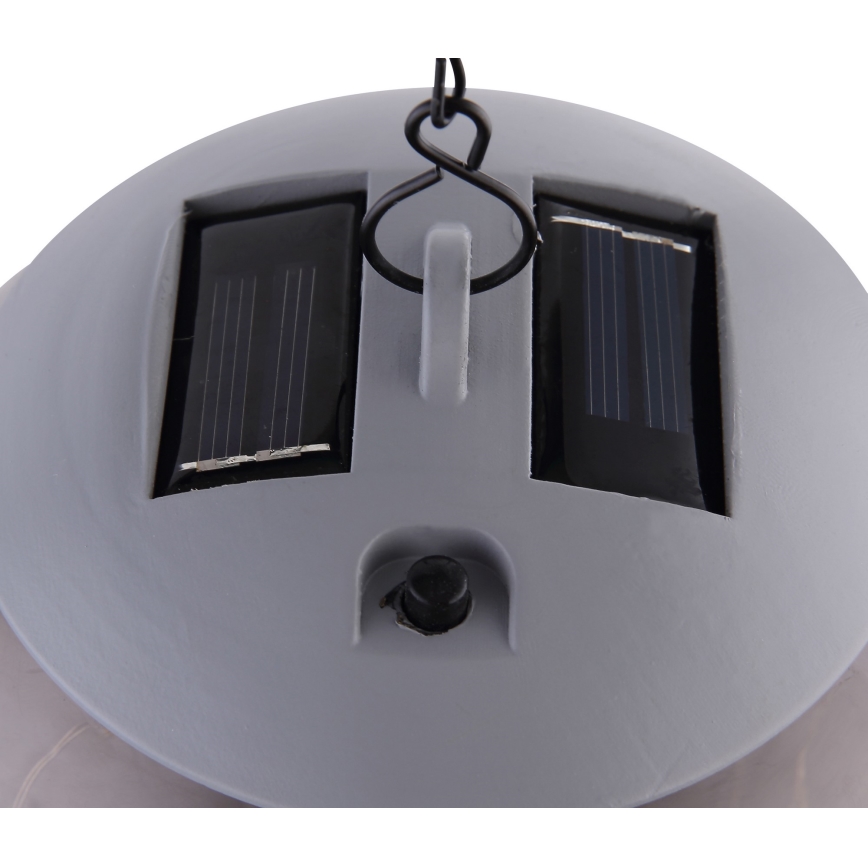 Globo - LED solcellsljuskrona på kedja 30xLED/0,06W/1,2V diameter 20 cm IP44