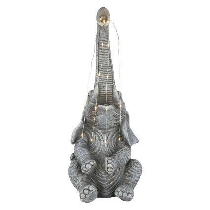 Globo - LED solcellslampa dekorativ 20xLED/0,02W/3V IP44 300 mAh elefant
