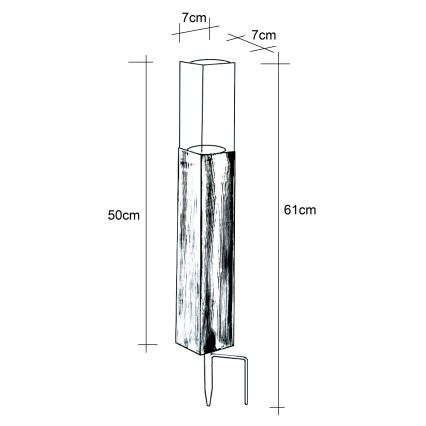 Globo 33886 - LED Sollampa LED/1,2V IP44