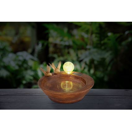 Globo - LED solcellslampa LED/0,06W/3V IP44 fågelbad