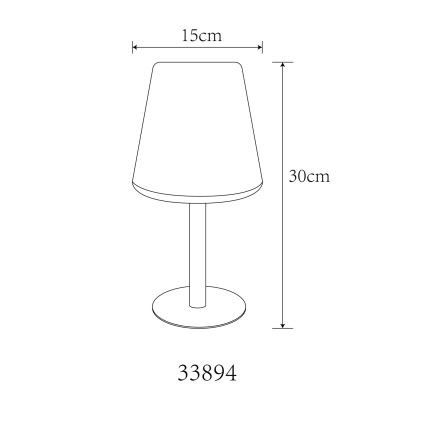 Globo - LED RGB Solcell beröring bordslampa LED/0,1W/3V IP44