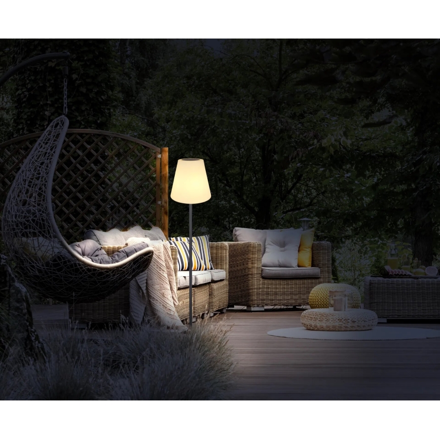 Globo - LED RGB Solcellslampa med touch, golvmodell LED/0,1W/3V IP44 2000 mAh + fjärrkontroll