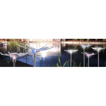 Globo - KIT 4x LED solcellsbelysning LED/0,06W/3V IP44